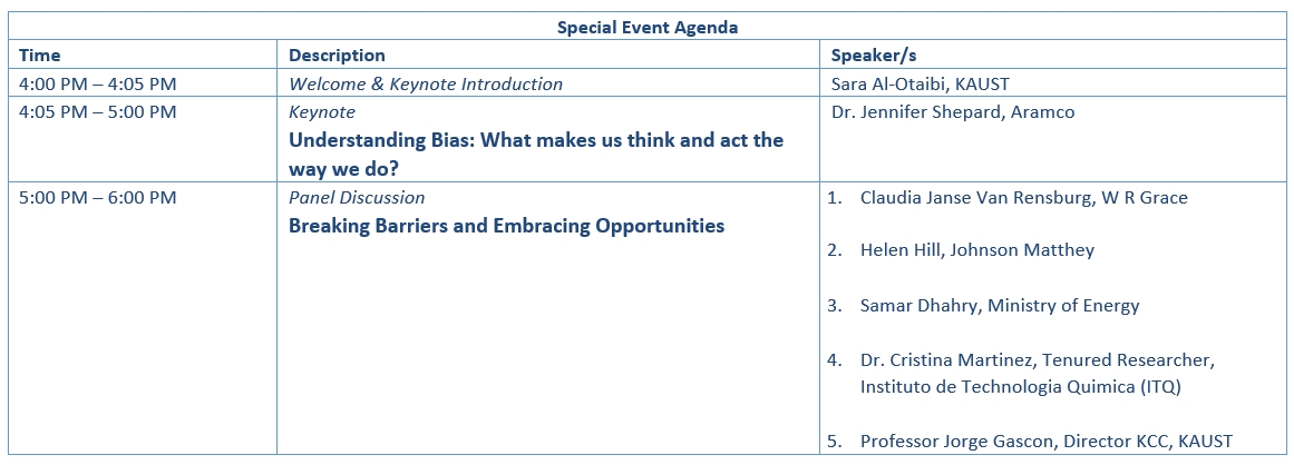 special event agenda